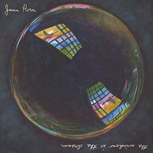 CD cover art: a dark, circular painting with a bird and window.