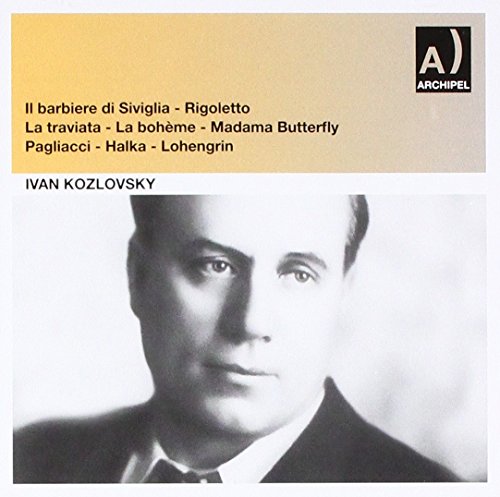 CD cover featuring black and white portrait of Ivan Kozlovsky, a tenor.
