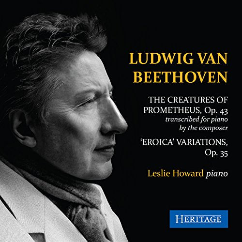 CD cover featuring a portrait of Leslie Howard and Beethoven’s name.