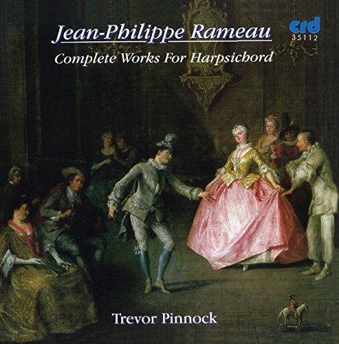 CD cover for Rameau’s harpsichord works featuring 18th-century figures.