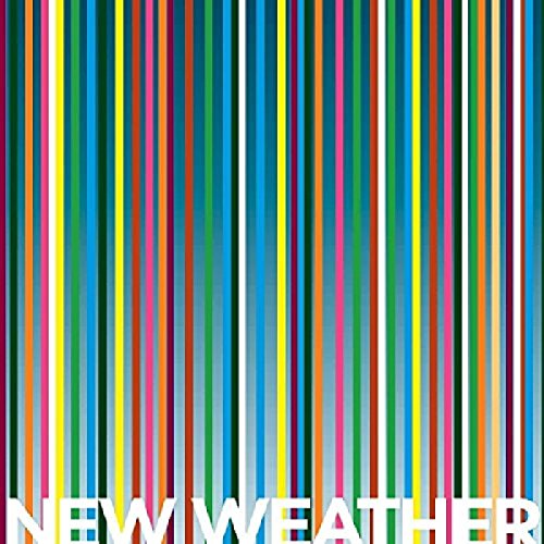 CD cover with colorful vertical stripes and the title "NEW WEATHER".