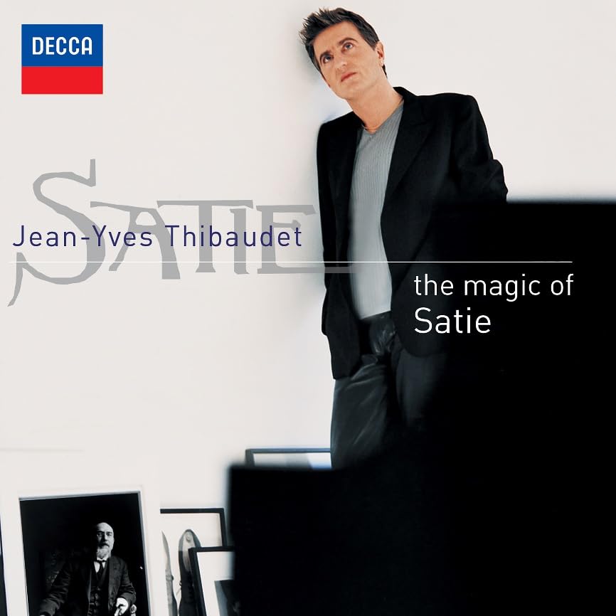 Album cover featuring pianist Jean-Yves Thibaudet and black-and-white portraits.