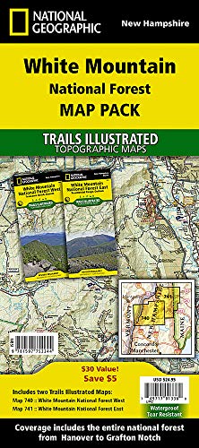 White Mountains National Forest, Map Pack Bundle: Trails Illustrated Other Rec. Areas (National Geographic Trails Illustrated Map)