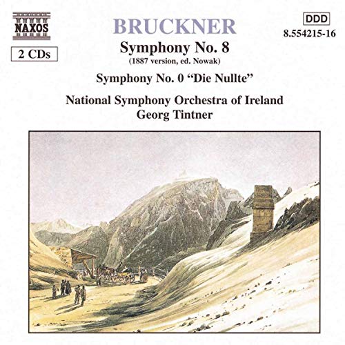 CD cover for Bruckner symphonies featuring a mountain landscape painting.