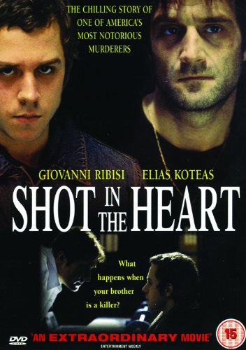 DVD cover for “Shot In The Heart” featuring two men’s faces.