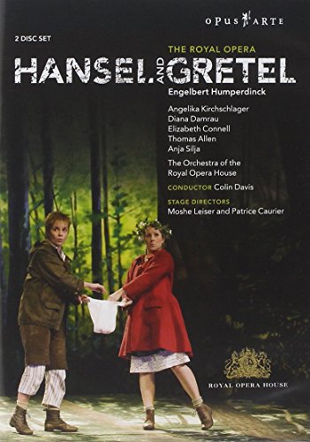 DVD cover for “Hansel & Gretel” opera featuring children in a forest.