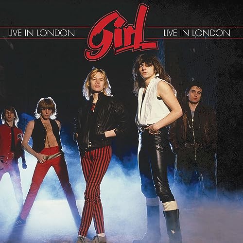 Album cover for “Girl - Live In London” featuring a rock band portrait.