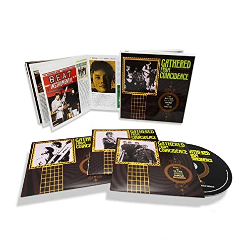 CD package for “Gathered From Coincidence,” featuring 1960s band photos.