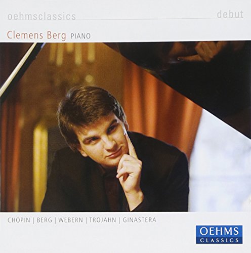 CD cover featuring pianist Clemens Berg in a thoughtful pose.