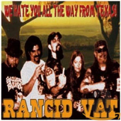 CD cover for Rancid Vat, featuring a group giving the middle finger.