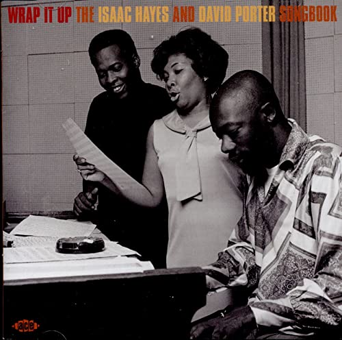 CD case featuring album art for a compilation of Isaac Hayes and David Porter songs.