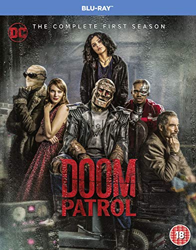 Doom Patrol" Season 1 Blu-ray cover featuring the show's main characters.