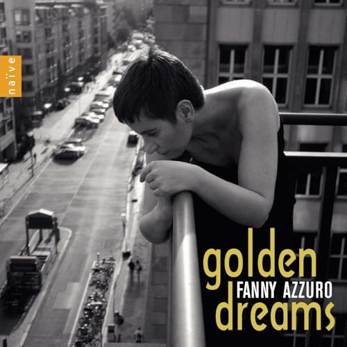 CD cover: Fanny Azzuro portrait, looking down from a balcony.
