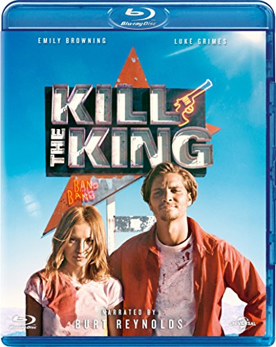 “Kill The King” Blu-ray cover with two people and a gun illustration.