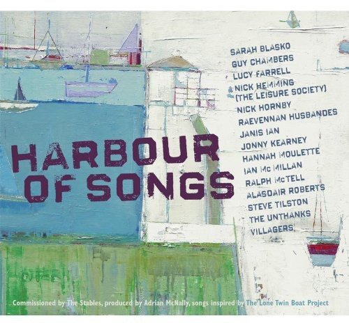 CD cover: painted harbor scene with artist names listed vertically.