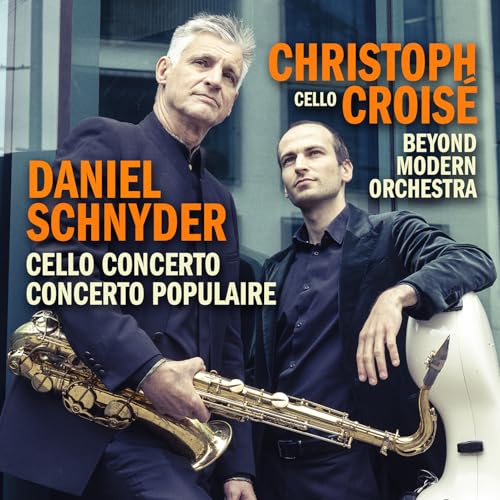 CD cover featuring cellist Christoph Croise and composer Daniel Schnyder.