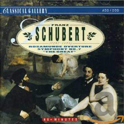 CD cover for Schubert’s Symphony No. 7 featuring a classical painting.