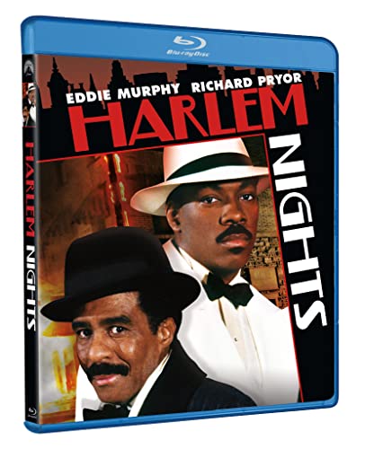 “Harlem Nights” Blu-ray case featuring Eddie Murphy and Richard Pryor in fedoras.