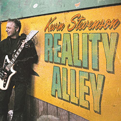 CD cover for Kevin Stevenson’s “Reality Alley” featuring a guitarist.