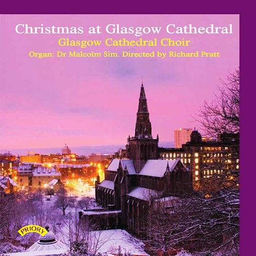 CD cover: Glasgow Cathedral in winter, with text "Christmas at Glasgow Cathedral".