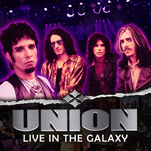 Album cover for “Union - Live In The Galaxy” featuring four musicians.
