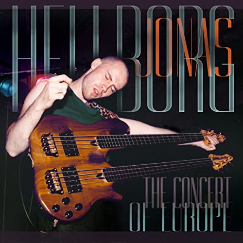 Jonas Hellborg playing a six-string bass guitar on album cover.