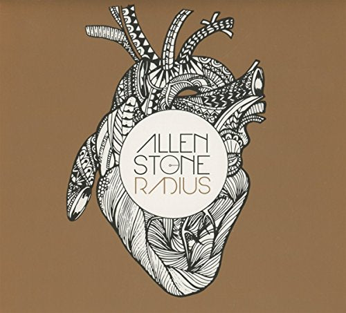CD cover for Allen Stone’s “Radius” featuring an illustrated heart.