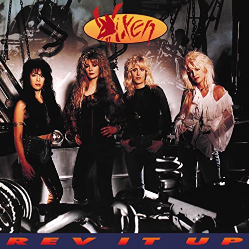 Album cover featuring four women in rock attire with the band name Xixen.
