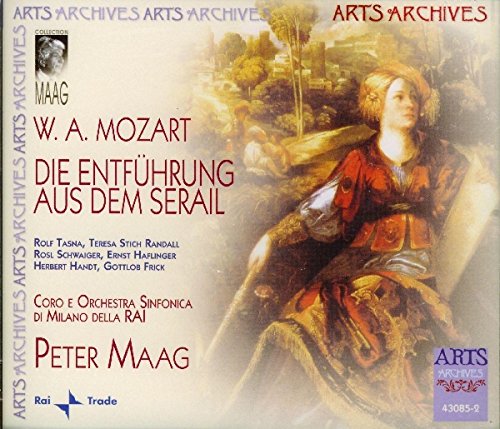 CD cover for Mozart’s “Die Entführung aus dem Serail” with painted figures.