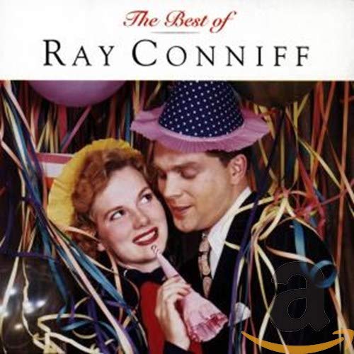 CD cover featuring a vintage couple with confetti and balloons.
