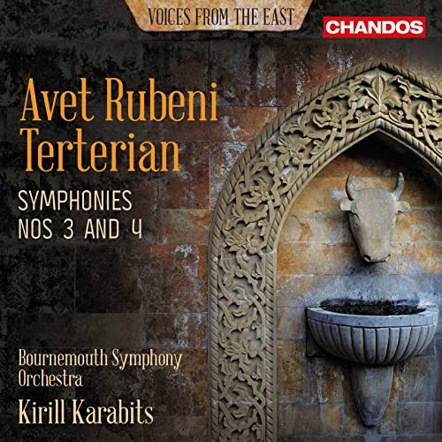 CD cover for Avet Rubeni Terterian’s Symphonies Nos. 3 and 4.