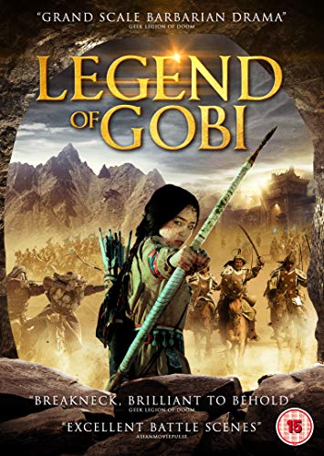 DVD cover for "Legend of Gobi" featuring a young archer and warriors.