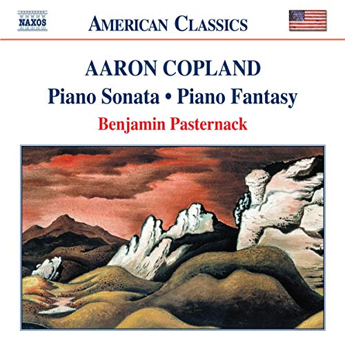 CD cover for Copland piano works performed by Benjamin Pasternack.