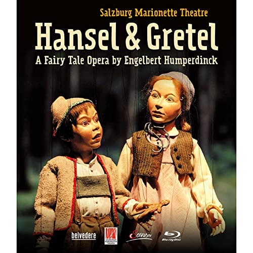 Blu-ray cover featuring marionette puppets of Hansel and Gretel.