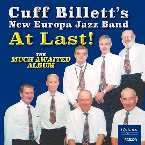 CD cover featuring Cuff Billett’s New Europa Jazz Band, six men in ties.