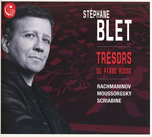 CD cover featuring pianist Stéphane Blet, with composers’ names listed.