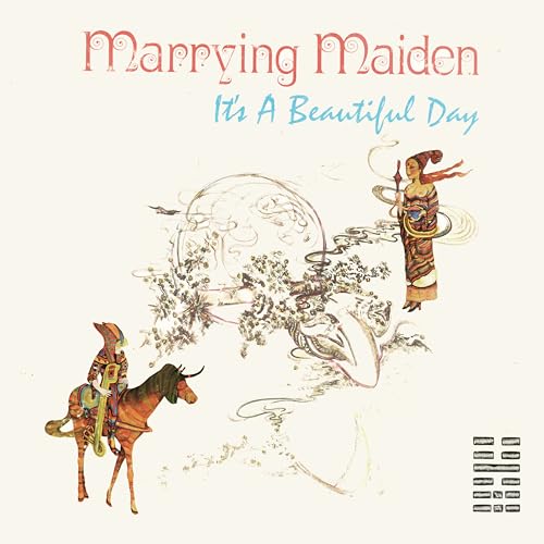 Album cover for “Marrying Maiden” featuring fantastical figures and swirling designs.