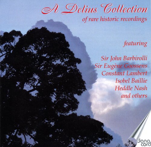 CD cover for "A Delius Collection" featuring a dark tree silhouette.