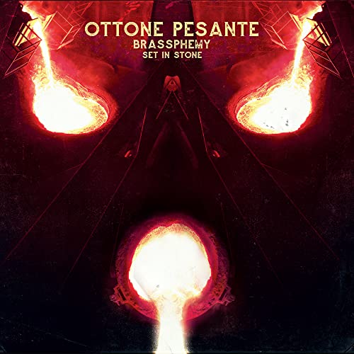 Red and black album cover with fiery, abstract industrial imagery.
