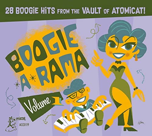 CD cover: “Boogie A Rama Volume 1” with cartoon musicians.