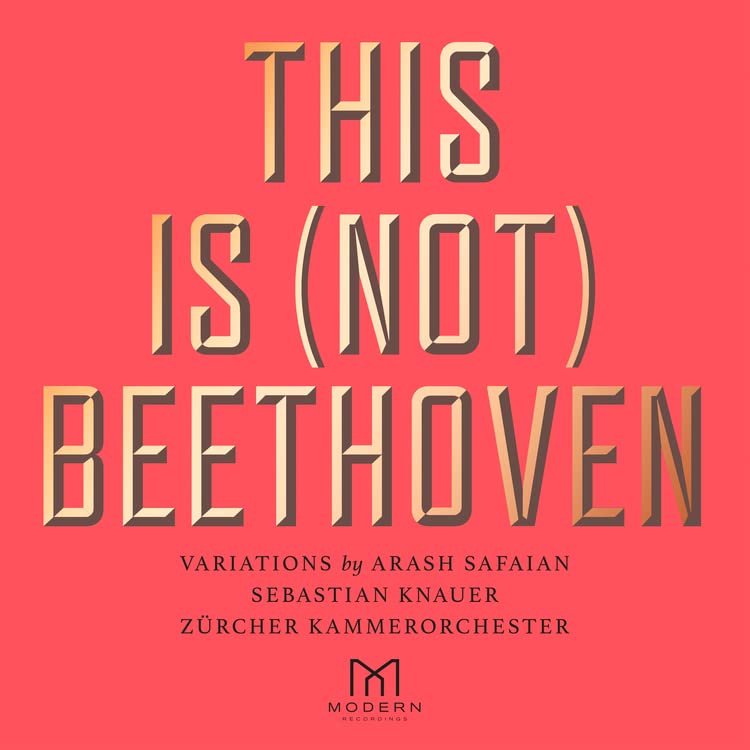 CD cover: "This Is (Not) Beethoven" with orange text on red background.