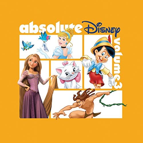 “Absolute Disney Volume 3” CD cover featuring various Disney characters.