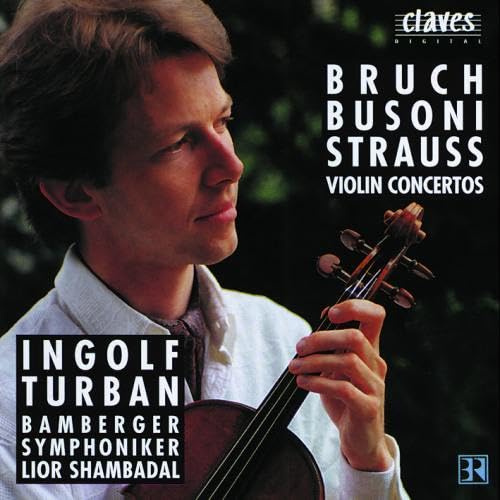 CD cover featuring a violinist, Ingolf Turban, holding a violin.