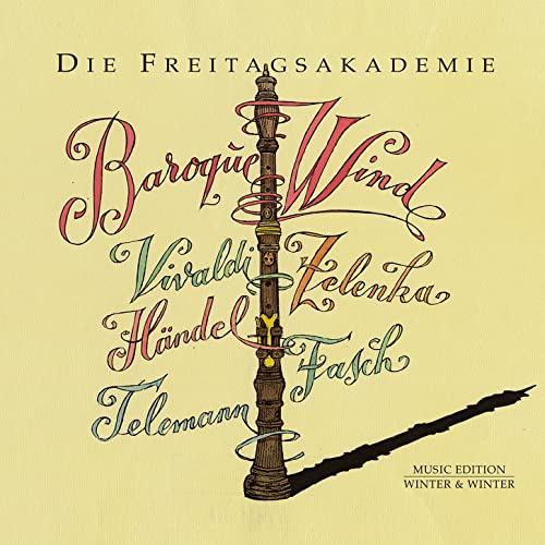 CD cover: Baroque Wind with composers’ names and a recorder illustration.