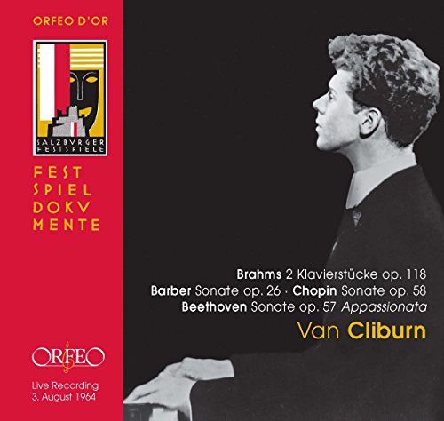 CD cover featuring pianist Van Cliburn in profile, with festival logo.