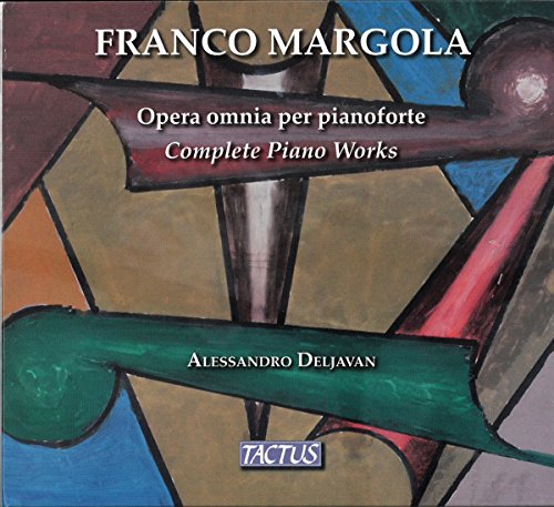 CD cover for Franco Margola’s Complete Piano Works, abstract art.