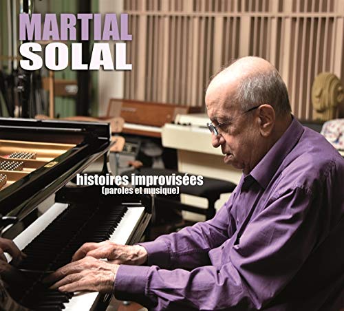 Martial Solal at a piano, album cover for "Histoires Improvisées.