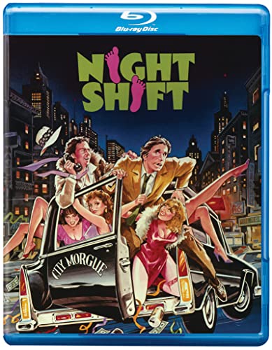 Night Shift" Blu-ray cover with illustrated figures in and around a car.