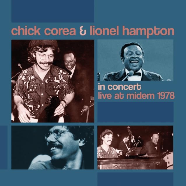 Chick Corea and Lionel Hampton album cover, concert photos, 1978.