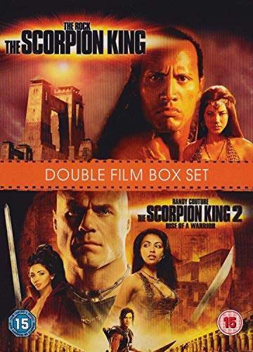 DVD cover for "Scorpion King 1-2" featuring The Rock and other actors.